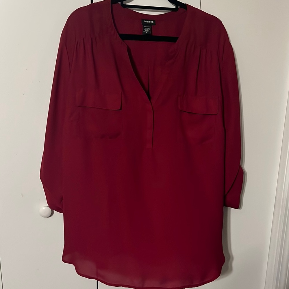 Red torrid Harper top
